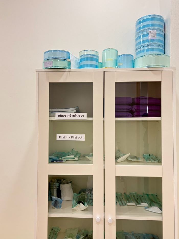 First in first out sterile storage