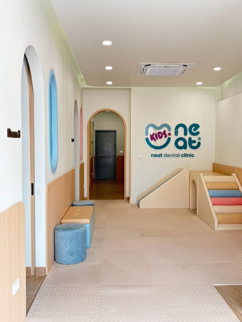 NEAT Kids zone with slide